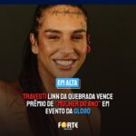 MULHER DO ANO | Travesti Linn da Quebrada vence prêmio de “Mulher do Ano” em evento da Globo