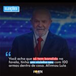 Bolsonaro e Lula trocam farpas em assunto do CPX “você acha que só tem bandido na favela, tinha um vizinho seu com 100 armas dentro de casa”