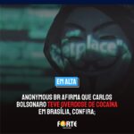 CARLOS ESCOBAR? Anonymous BR afirma que Carlos Bolsonaro teve overdose de cocaína em Brasília, confira;