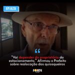 “Vai depender do proprietário do estacionamento.” Afirmou o Prefeito José Bonifácio sobre a realocação dos quiosqueiros da Praia das Conchas