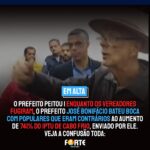 O PREFEITO PEITOU | Enquanto os Vereadores fugiram, o Prefeito José Bonifácio bateu boca com populares que eram contrários ao aumento de 741% do IPTU de Cabo Frio, enviado por ele. Veja a confusão toda:
