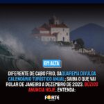 Diferente de Cabo Frio, Saquarema divulga calendário turístico anual; saiba o que vai rolar de janeiro a dezembro de 2023. Búzios anuncia hoje. Entenda: