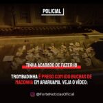 Trombadinha é preso com 100 buchas de maconha em Araruama. Veja o vídeo: