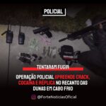Operação Policial apreende crack, cocaína e réplica no Recanto das Dunas em Cabo Frio