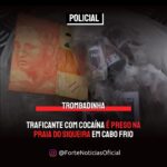 Traficante com cocaína é preso na Praia do Siqueira em Cabo Frio