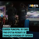 Guarda Municipal de Cabo Frio efetua resgate de crianças perdidas em Tamoios