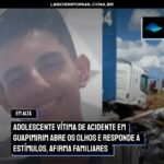 Adolescente vítima de acidente em Guapimirim abre os olhos e responde a estímulos, afirma familiares. Entenda o caso: