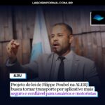 Projeto de lei de Filippe Poubel na ALERJ busca tornar transporte por aplicativo mais seguro e confiável para usuários e motoristas. Entenda o projeto: