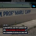 Aluno Especial que foi flagrado com uma faca escondida tentou atacar a sua cuidadora em escola de Cabo Frio. Veja a nota do colégio: