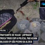 Traficante de vulgo ‘Jupirado’ troca tiros com a Polícia, mas acaba baleado em São Pedro da Aldeia