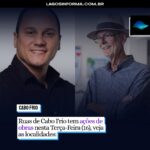 Ruas de Cabo Frio tem ações de obras nesta Terça-Feira (16), veja as localidades:
