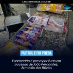 Funcionária é presa por furto em pousada de João Fernandes, Armação dos Búzios