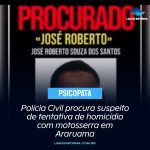 Polícia Civil procura suspeito de tentativa de homicídio com motosserra em Araruama