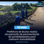 Prefeitura de Búzios realiza recuperação de pavimentação de paralelepípedos para melhorar acessibilidade
