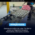 Gerente do tráfico de vulgo ‘Tio Rah’ é preso em flagrante no bairro Fazendinha, Araruama. Confira: