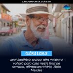 José Bonifácio recebe alta médica e voltará para casa neste final de semana, afirma secretário, Jânio Mendes
