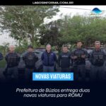 Prefeitura de Búzios entrega duas novas viaturas para ROMU