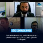Em decisão inédita, AGETRANSP-RJ determina redução do pedágio da ViaLagos
