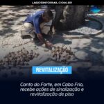 Canto do Forte, em Cabo Frio, recebe ações de sinalização e revitalização de piso
