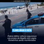 Polícia Militar reforça segurança nas praias da Região dos Lagos, flanelinhas serão monitorados