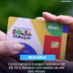 Bolsa Família: Caixa começa a pagar adicional de R$ 50 a famílias com bebês de até seis meses; veja calendário