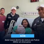 Bebê nasce dentro da viatura da Polícia Militar em Araruama