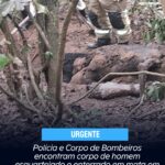 Polícia e Corpo de Bombeiros encontram corpo de homem esquartejado e enterrado em mata em São Pedro da Aldeia