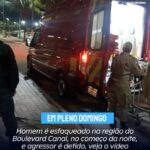 VÍDEO: Homem é esfaqueado na região do Boulevard Canal e agressor é detido