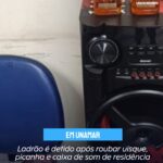 Ladrão é detido em Cabo Frio após roubar uísque, picanha e caixa de som de residência