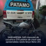 SAQUAREMA: 549 cápsulas de cocaína e 375 pedras de crack são apreendidas nesta terça-feira (31)
