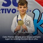 Cabo friense de sete anos ocupa primeiro lugar no ranking mundial de jiu-jitsu