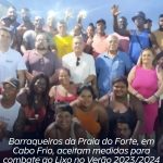 Barraqueiros da Praia do Forte, em Cabo Frio, aceitam medidas para combate ao Lixo no Verão 2023/2024