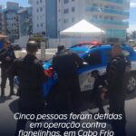 Cinco pessoas foram detidas em operação contra flanelinhas, em Cabo Frio