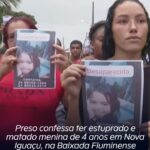 Preso confessa ter estuprado e matado menina de 4 anos em Nova Iguaçu, na Baixada Fluminense