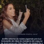 Anitta retorna às raízes jogando pra lua: Gravação de clipe às margens da Lagoa de Araruama, em São Pedro da Aldeia, foi o assunto do fim de semana