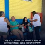 Disque 100: Cabo Frio promove ação de conscientização sobre trabalho infantil
