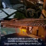 Motorista perde o controle e invade estabelecimento em Saquarema, nesta terça-feira (26)