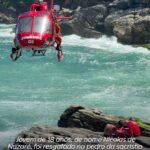 jovem de 18 anos, de nome Nicolas de Nazaré, foi resgatado na pedra da sacristia em Ponta Negra em Maricá