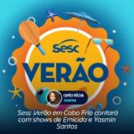 Sesc Verão em Cabo Frio contará com shows de Emicida e Yasmin Santos