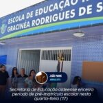 Secretaria de Educação aldeense encerra período de pré-matrícula escolar nesta quarta-feira (17)