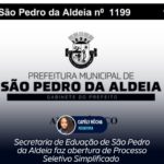 Secretaria de Educação de São Pedro da Aldeia faz abertura de Processo Seletivo Simplificado