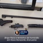 Briga física e tentativa de homicídio em Novo Horizonte, Araruama