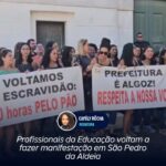 Profissionais da Educação voltam a fazer manifestação em São Pedro da Aldeia