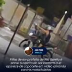 Filho de ex-prefeito de Rio Bonito é preso suspeito de ser homem que aparece de capacete em vídeo atirando contra motociclistas