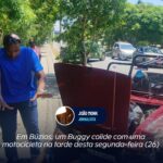 Em Búzios, um Buggy colide com uma motocicleta na tarde desta segunda-feira (26)