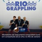 Moradores de Saquarema conquistam ouro em competição de jiu-jitsu no Rio de Janeiro