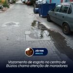 Vazamento de esgoto em Búzios chama atenção de moradores