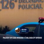 Mulher tem casa invadida e é baleada em Tamoios