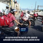 Aplicativo registra mais de 4 mil casos de agressão a entregadores desde janeiro no Rio