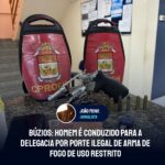 Em Búzios, homem é conduzido a delegacia por porte ilegal de arma de fogo de uso restrito